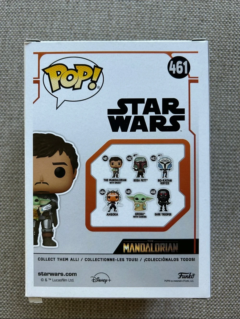Star Wars Pop Funko The Mandalorian with Grogu Bobblehead 461